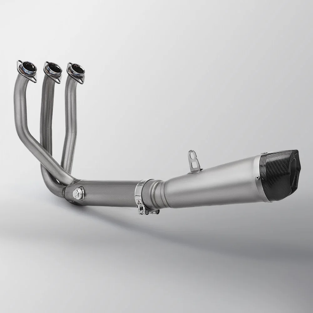 Titanium Exhaust Motorcycle Complete Exhaust System Is Used for CFMOTO 675SR-R